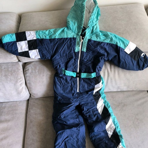 Vintage Retro Kids Ski Suit used, age 4