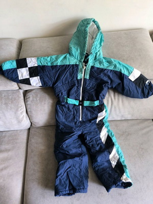 Vintage Retro Kids Ski Suit used, age 4