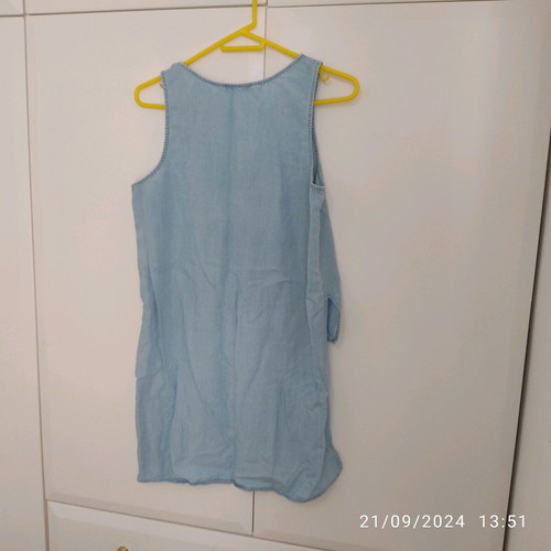Zara large denim blouse