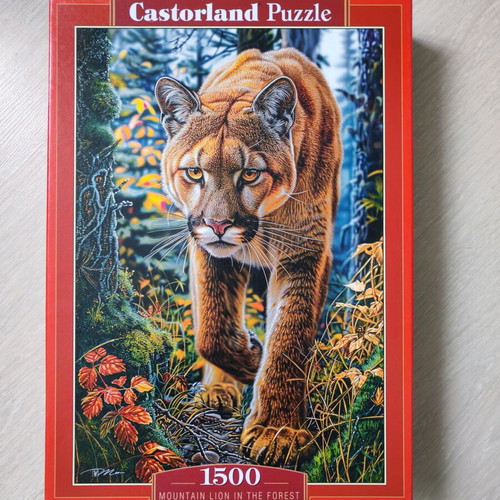 Castorland puzzle used, 1500 pieces Puma