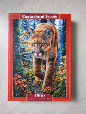 Castorland puzzle used, 1500 pieces Puma
