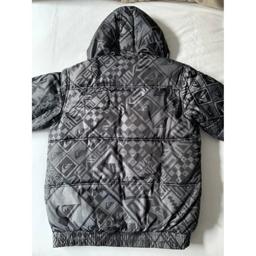 Quicksilver puffer jacket like new, size medium, black and grey