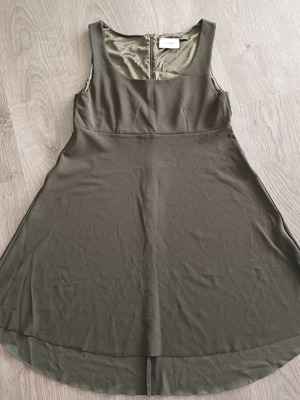 Vicolo khaki sleeveless A-line dress like new, size L