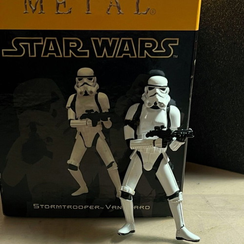 Attakus Star Wars Metal Stormtrooper Vanguard figure used with box and COA