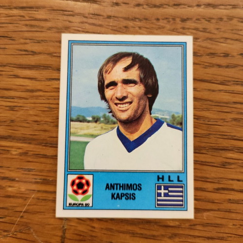 Anthimos Kapsis Panini Europa 1980 sticker used