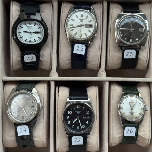 Seiko 5 watch collection like new, men's