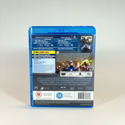 Avengers Assemble Blu-ray 3D + 2D movie like new with English subtitles