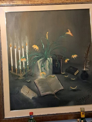Oil painting new on stretcher and canvas handmade fantasy
