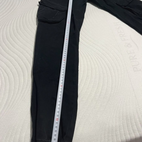 Cargo pants black refurbished, size XS
