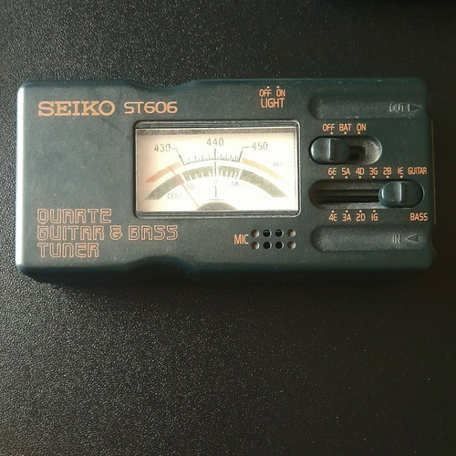 Seiko ST606 Guitar and Bass Tuner used, vintage model