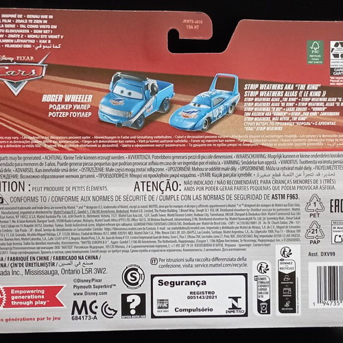 Cars Toy Cars Set of 2 New Disney Pixar