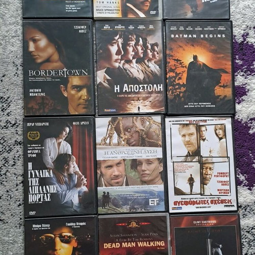 Twelve action DVDs used with subtitles