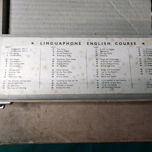 Linguaphone English learning system used with records and books