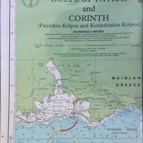 Imray Nautical Chart G12 Gulfs of Patras and Corinth