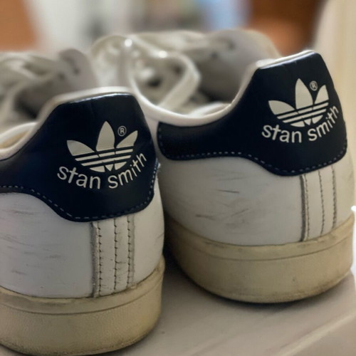 Adidas Stan Smith white sneakers used, size 46