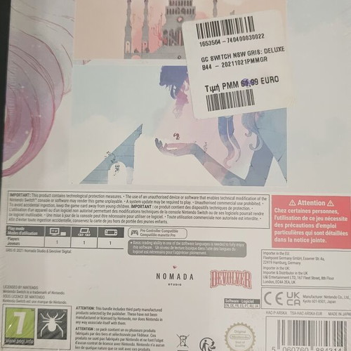 Gris Collector's Edition Nintendo Switch new