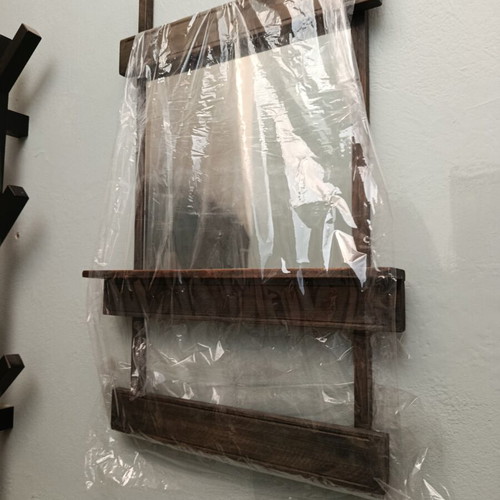 Wooden handmade mirror, unique artist design