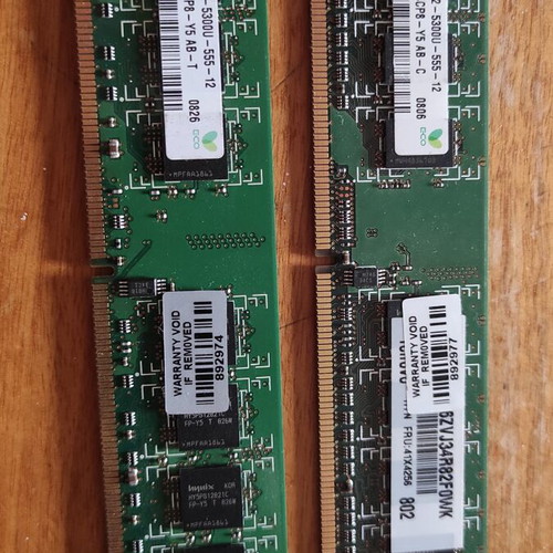Hynix RAM 1GB x2 used