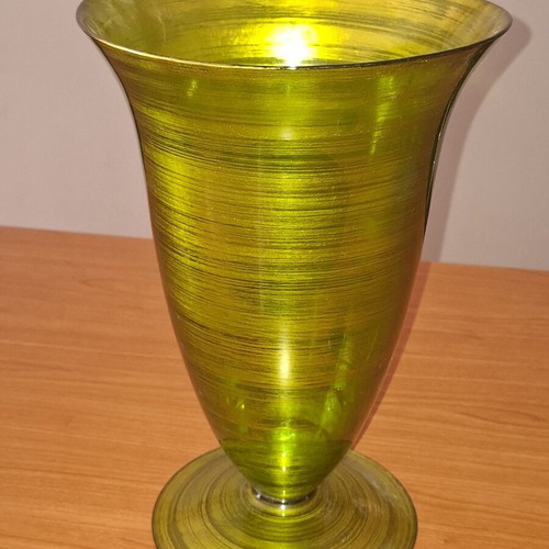 Large Handmade Glass Kandili Vintage Decorative Vase 33cm