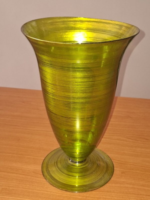 Large Handmade Glass Kandili Vintage Decorative Vase 33cm