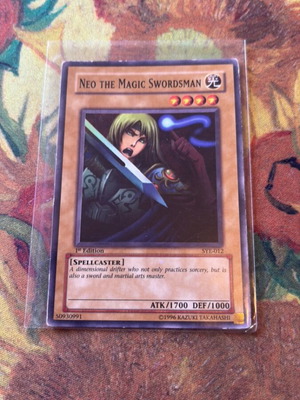 Yu-Gi-Oh Neo the Magic Swordsman card used 1st edition SYE-012