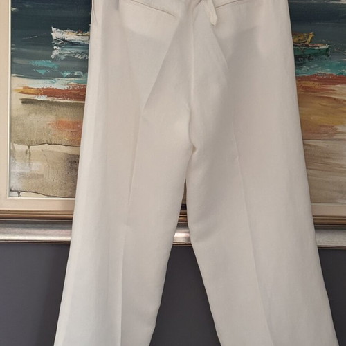 Massimo Dutti white palazzo pants size 44 XL like new