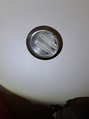 Recessed ceiling lights Φ185 used, set of 7 pieces