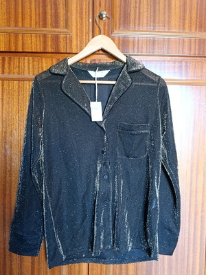 Abiye shirt and pants set brown with gold rhinestones Primark new
