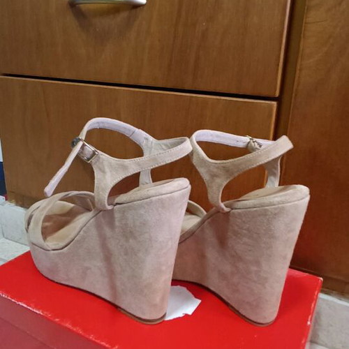 Komis & Komis leather platforms like new, beige