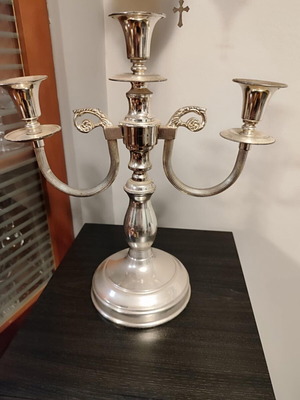 Silver-plated candlestick like new