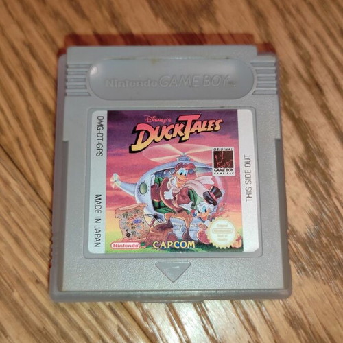 Ducktales Nintendo Game Boy cartridge used with case