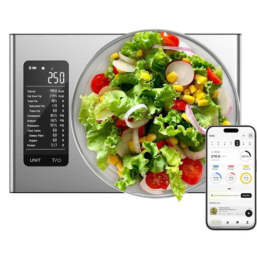 Smart kitchen scale with nutrient tracking app, new