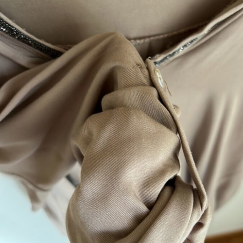 Shirts used in camel color, size small