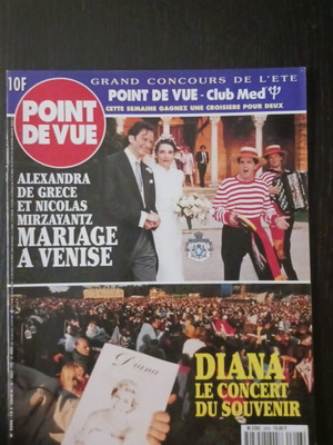 Point de Vue magazine Princess Diana July 1998
