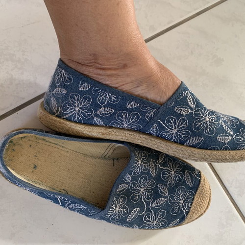 Pack of three summer shoes size 38: two ballerinas and one espadrilles