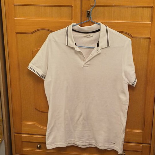 Colin's short sleeve shirt size M beige like new