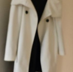 Top long white jacket like new