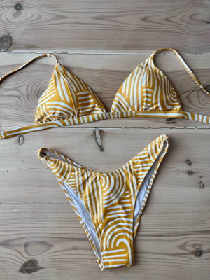 Baroos bikini new, size L, white and yellow