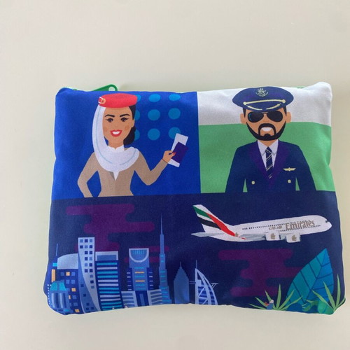 Emirates kids backpack like new, foldable