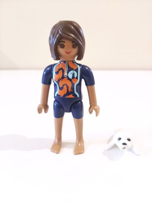 Playmobil Girl Seal Trainer figure like new, Blind Bags series 21