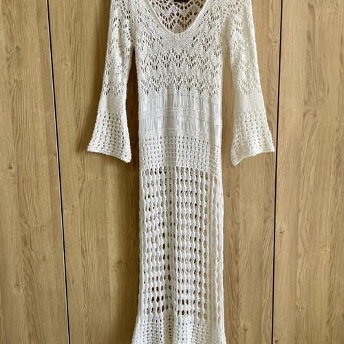 White knitted beach dress like new by ΚΑ-ΠΑ fashion