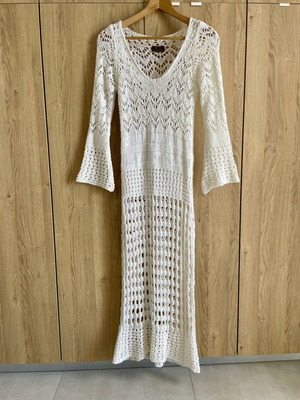 White knitted beach dress like new by ΚΑ-ΠΑ fashion
