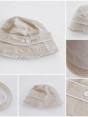 Summer Cotton Hat like new, beige, one size