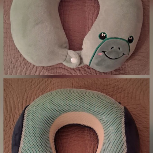 Travel Neck Pillows set of 3 memory foam like new