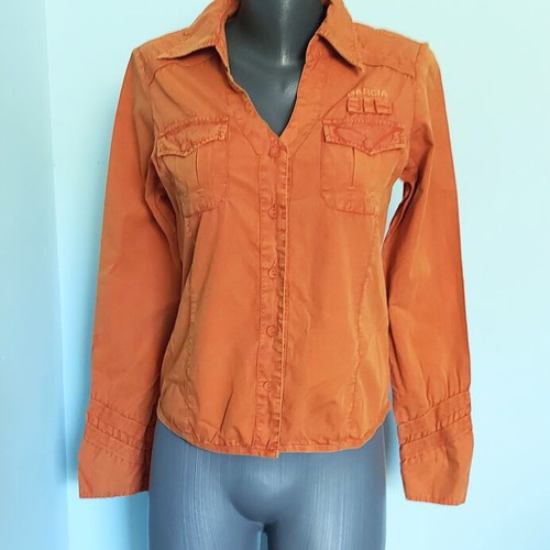 Garcia vintage πορτοκαλί πουκάμισο denim, M-L