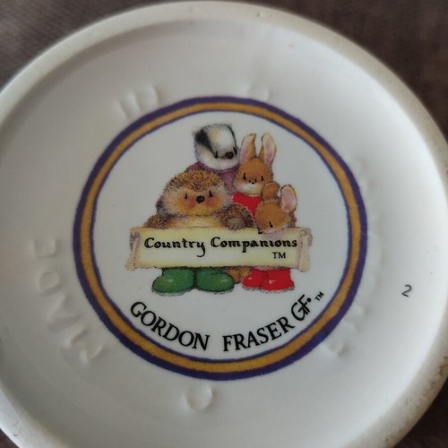 Gordon Fraser Country Companions Mug used, English origin, forest animals design