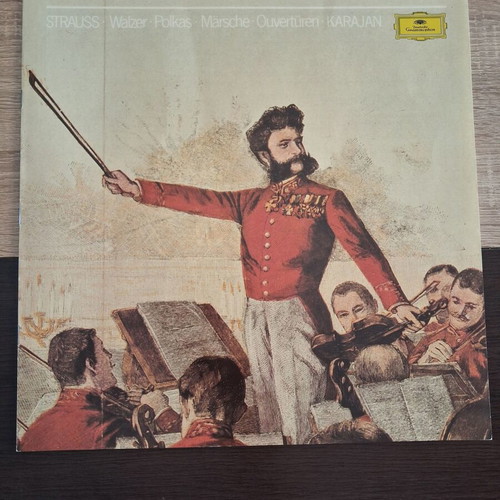 Herbert von Karajan Strauss Vinyl Record Set used, classical