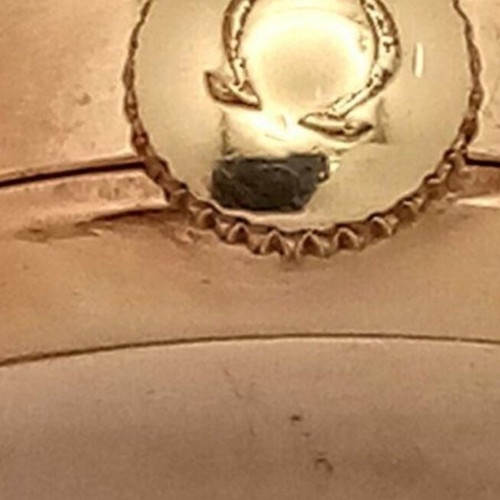 Omega women's gold watch used, 9-carat mechanical wristwatch