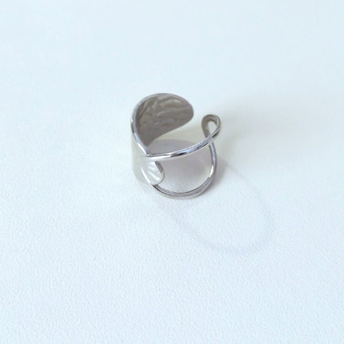 Stainless steel ring like new, silver