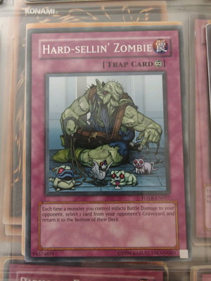 Yu-Gi-Oh card Hard-Sellin' Zombie like new